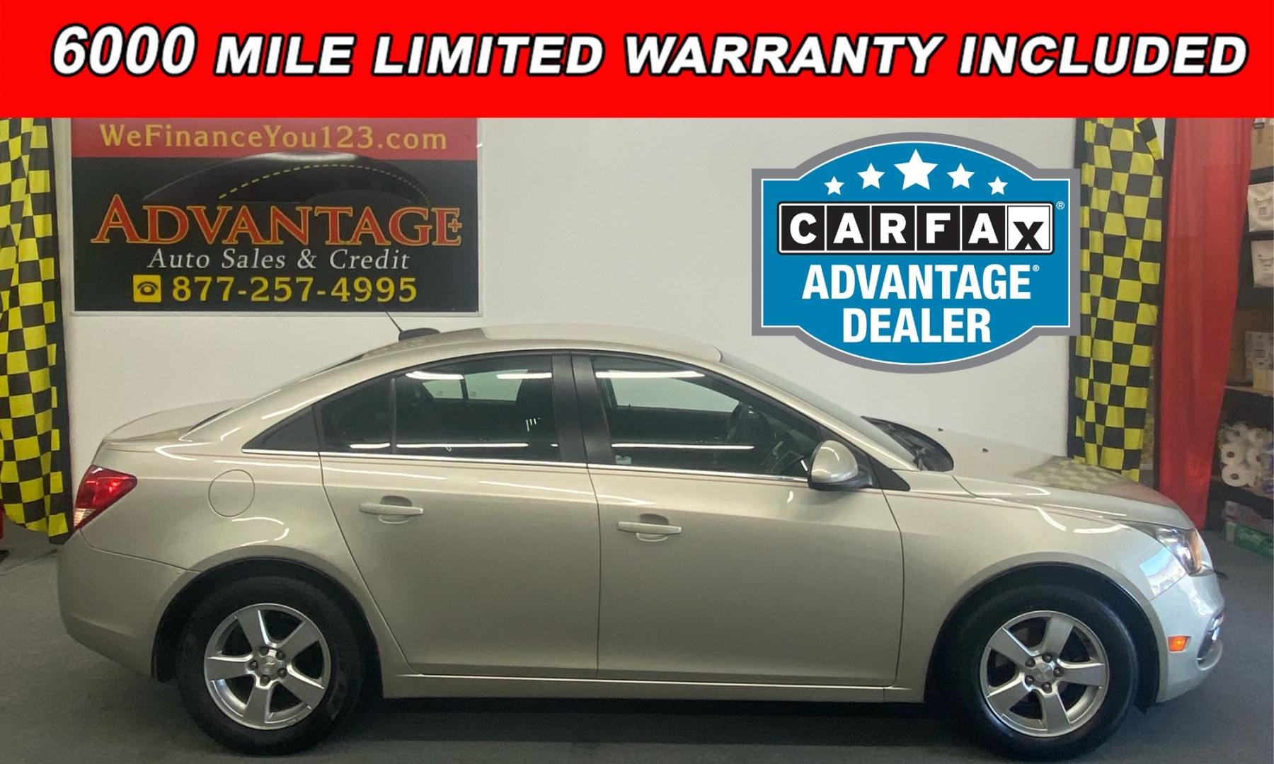 2016 Gold /BLACK Chevrolet Cruze (1G1PE5SB7G7) , located at 533 S West End Blvd., Quakertown, PA, 18951, (877) 257-4995, 40.343994, -75.303604 - INCLUDED IN THE SALE PRICE OF EVERY VEHICLE: 48 Hour Money Back Guarantee 6 Month - 6,000 Mile Warranty Brand New PA State Inspection & Emission $10 Oil Changes for the Life of the Loan Complete CARFAX - Photo#0