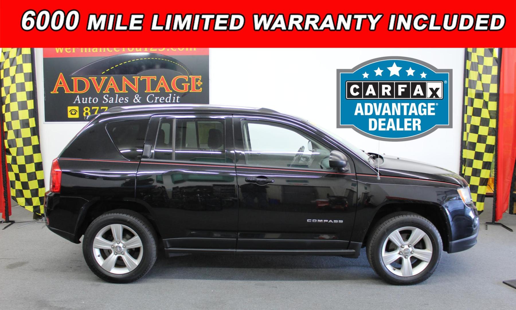 2012 BLACK /GRAY Jeep Compass Latitude 4WD (1C4NJDEB9CD) with an 2.4L L4 DOHC 16V engine, Continuously Variable Transmission transmission, located at 533 S West End Blvd., Quakertown, PA, 18951, (877) 257-4995, 40.343994, -75.303604 - INCLUDED IN THE SALE PRICE OF EVERY VEHICLE: 48 Hour Money Back Guarantee 6 Month - 6,000 Mile Warranty Brand New PA State Inspection & Emission $10 Oil Changes for the Life of the Loan Complete CARFAX - Photo#0