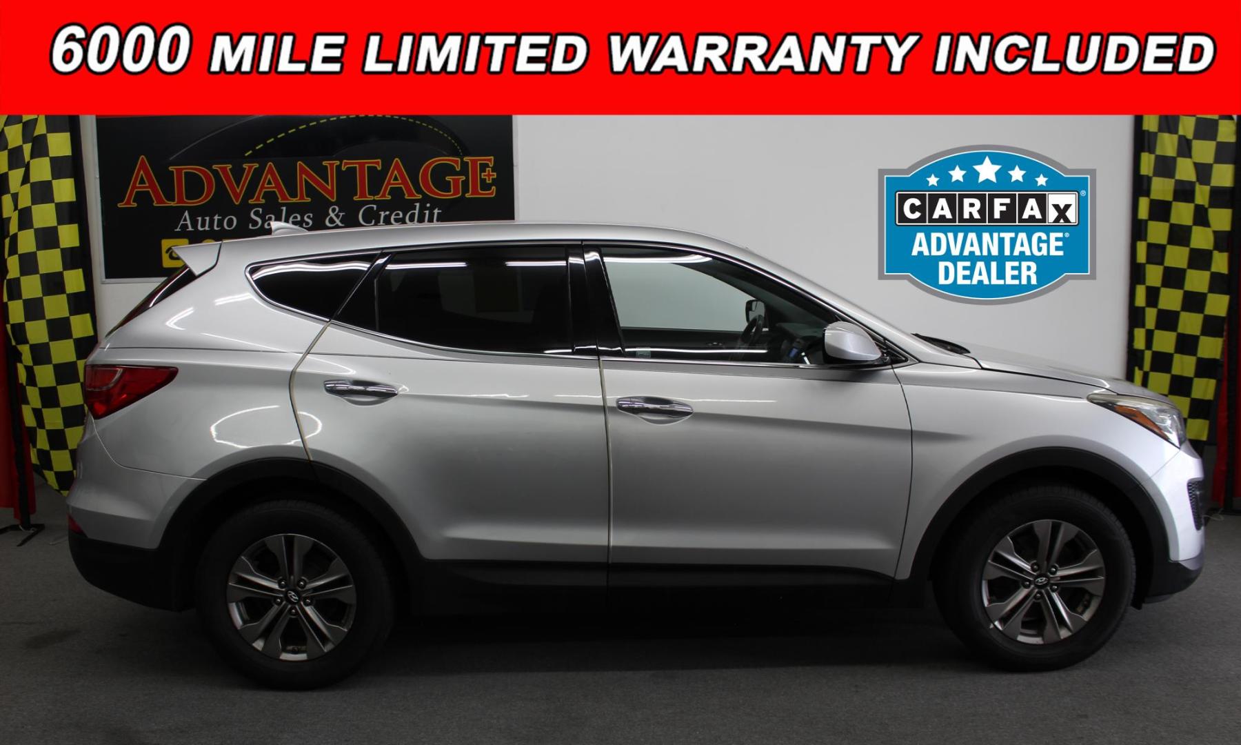 2015 SILVER /white Hyundai Santa Fe Sport 2.4 AWD (5XYZTDLB3FG) with an 2.4L L4 DOHC 16V engine, 6-Speed Automatic transmission, located at 533 S West End Blvd., Quakertown, PA, 18951, (877) 257-4995, 40.343994, -75.303604 - Photo#0