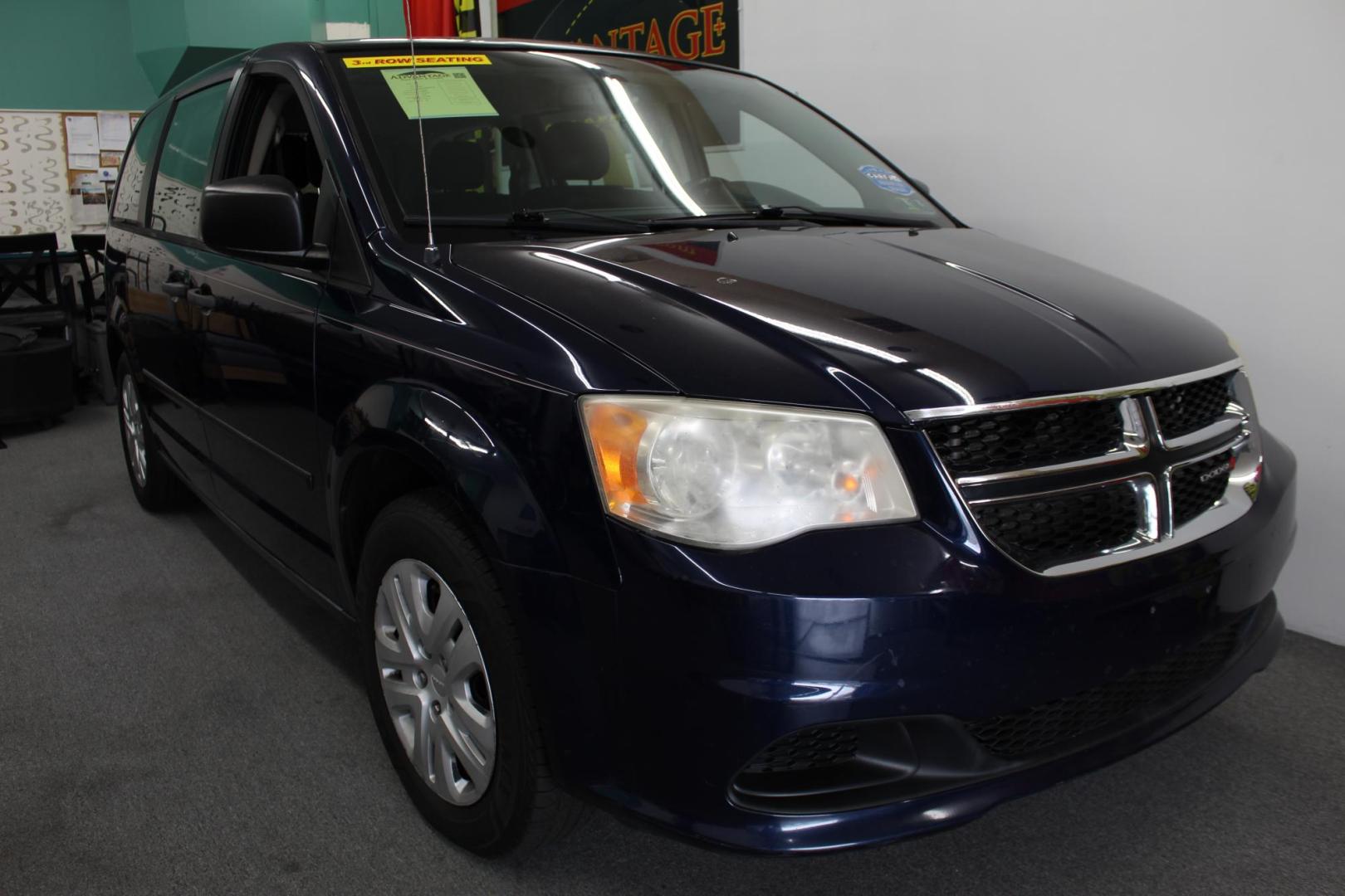 2013 Blue /BLACK Dodge Grand Caravan SE (2C4RDGBGXDR) with an 3.6L V6 DOHC 24V engine, 6-Speed Automatic transmission, located at 533 S West End Blvd., Quakertown, PA, 18951, (877) 257-4995, 40.343994, -75.303604 - INCLUDED IN THE SALE PRICE OF EVERY VEHICLE: 48 Hour Money Back Guarantee 6 Month - 6,000 Mile Warranty Brand New PA State Inspection & Emission $10 Oil Changes for the Life of the Loan Complete CARFAX - Photo#1