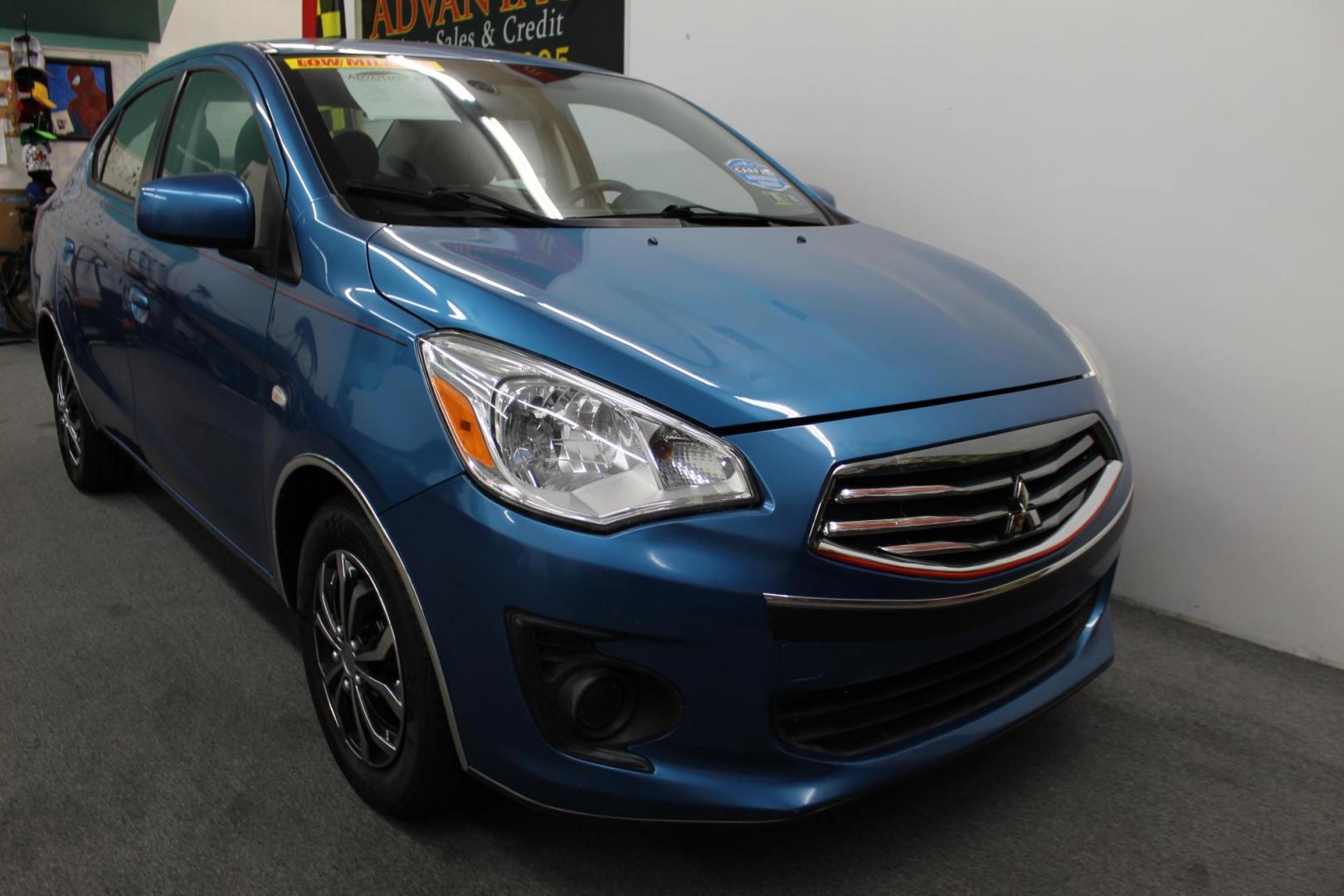 2018 Blue /GRAY Mitsubishi Mirage G4 ES CVT (ML32F3FJ4JH) with an 1.2L L3 DOHC engine, CVT transmission, located at 533 S West End Blvd., Quakertown, PA, 18951, (877) 257-4995, 40.343994, -75.303604 - INCLUDED IN THE SALE PRICE OF EVERY VEHICLE: 48 Hour Money Back Guarantee 6 Month - 6,000 Mile Warranty Brand New PA State Inspection & Emission $10 Oil Changes for the Life of the Loan Complete CARFAX - Photo#2