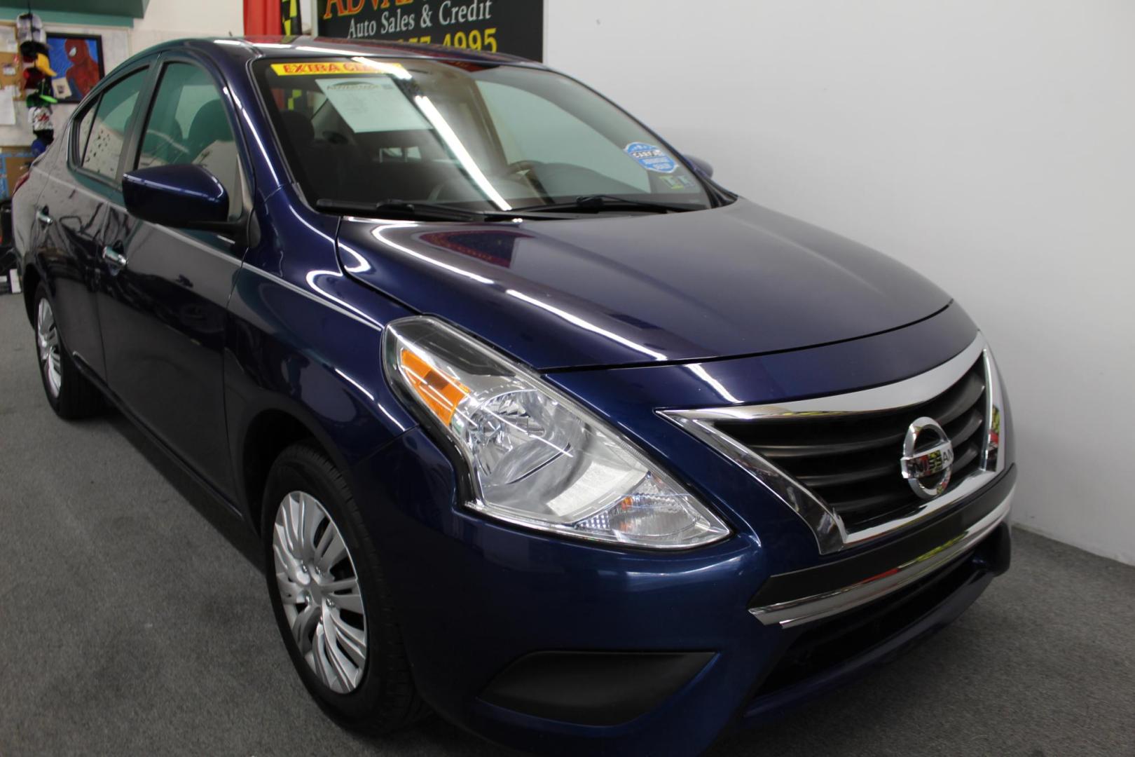 2019 Blue /GRAY Nissan Versa 1.6 SV Sedan (3N1CN7AP1KL) with an 1.6L L4 DOHC 16V engine, CVT transmission, located at 533 S West End Blvd., Quakertown, PA, 18951, (877) 257-4995, 40.343994, -75.303604 - INCLUDED IN THE SALE PRICE OF EVERY VEHICLE: 48 Hour Money Back Guarantee 6 Month - 6,000 Mile Warranty Brand New PA State Inspection & Emission $10 Oil Changes for the Life of the Loan Complete CARFAX - Photo#2