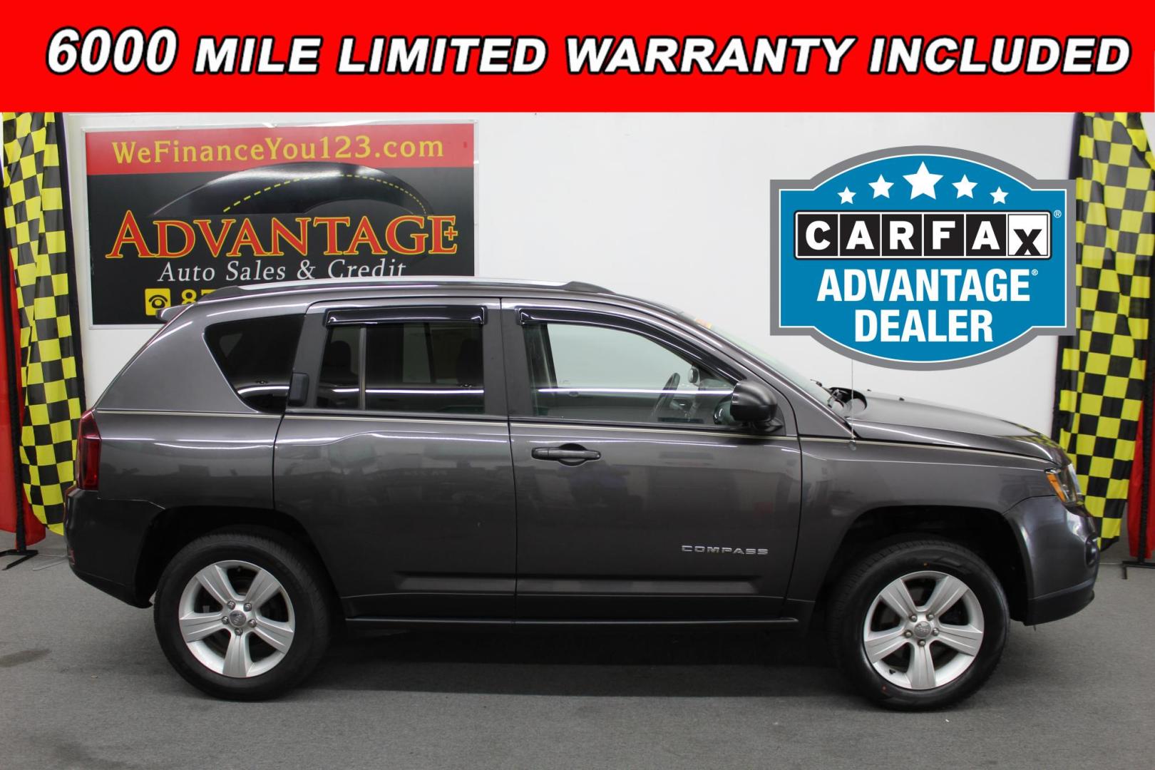 2015 Gray /GRAY Jeep Compass Sport 4WD (1C4NJDBB9FD) with an 2.4L L4 DOHC 16V engine, located at 533 S West End Blvd., Quakertown, PA, 18951, (877) 257-4995, 40.343994, -75.303604 - INCLUDED IN THE SALE PRICE OF EVERY VEHICLE: 48 Hour Money Back Guarantee 6 Month - 6,000 Mile Warranty Brand New PA State Inspection & Emission $10 Oil Changes for the Life of the Loan Complete CARFAX - Photo#0