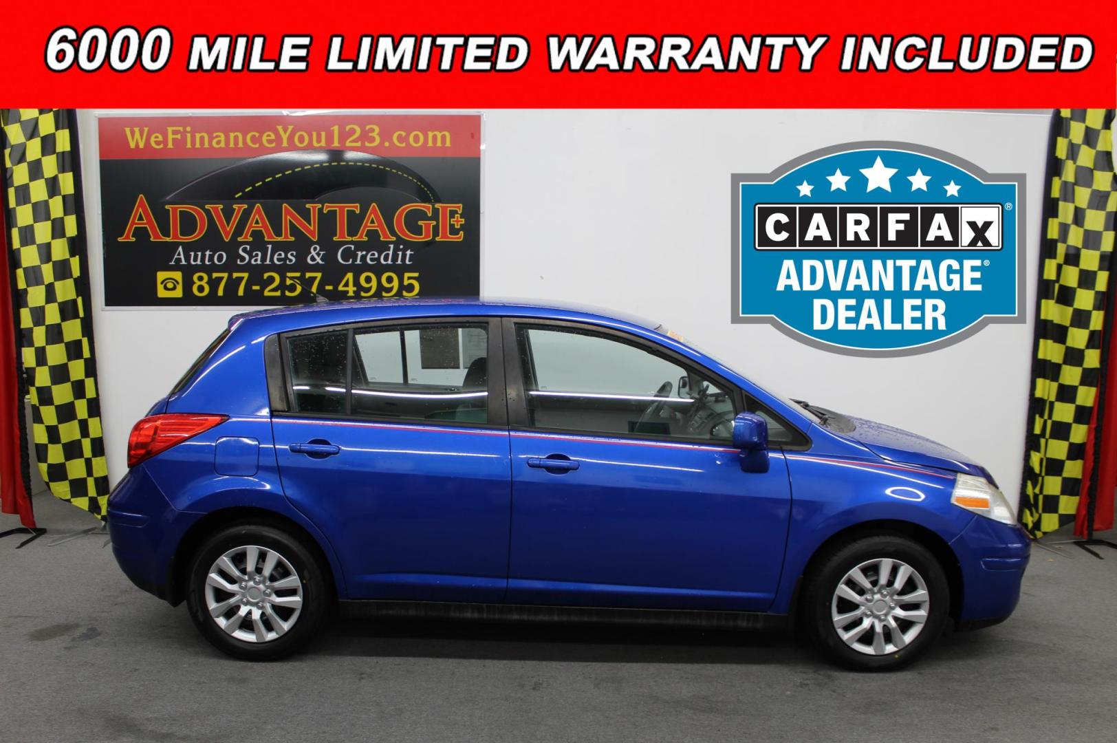 2012 Blue /Black Nissan Versa 1.8 SL Hatchback (3N1BC1CP3CK) with an 1.8L L4 DOHC 16V engine, Continuously Variable Transmission transmission, located at 533 S West End Blvd., Quakertown, PA, 18951, (877) 257-4995, 40.343994, -75.303604 - INCLUDED IN THE SALE PRICE OF EVERY VEHICLE: 48 Hour Money Back Guarantee 6 Month - 6,000 Mile Warranty Brand New PA State Inspection & Emission $10 Oil Changes for the Life of the Loan Complete CARFAX - Photo#0
